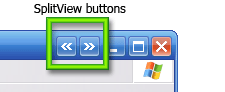 SplitView Buttons